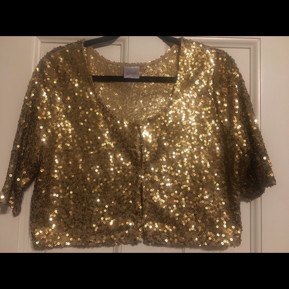 Gorgeous sequin cropped jacket